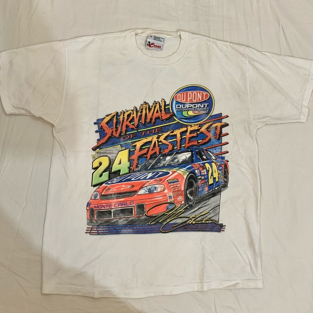 Vintage Chase authentics NASCAR Jeff Gordon Du Pont shirt
